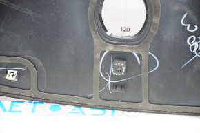 Upper trunk lid trim Lincoln MKZ 13-20 black gloss, broken guide, scratches