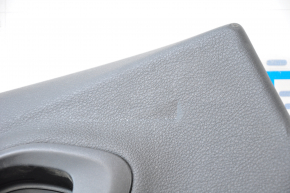 Door trim card rear left Jeep Cherokee KL 14-18 black with black insert leather, armrest leather, red stitching, dented