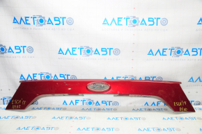 Upper trunk door molding without emblem Ford Escape MK3 17-19 rest, under the camera, without a cover under the camera, broken guide