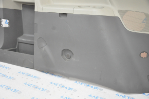 Left arch trim Toyota Sienna 11-14 dark gray, gray insert, with curtain, missing plug, rubbed