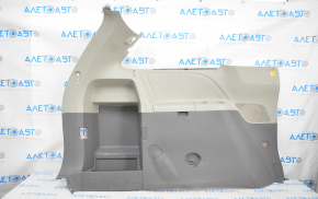 Left arch trim Toyota Sienna 11-14 dark gray, gray insert, with curtain, missing plug, rubbed