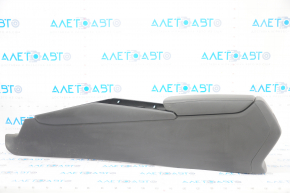 Console central armrest Honda Accord 18-22 black leather, without air duct, scratches
