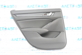 Door trim card rear left Honda Accord 18-22 black, armrest and insert leather, scratches