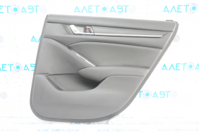 Door trim card rear right Honda Accord 18-22 black, armrest and insert leather, scratches