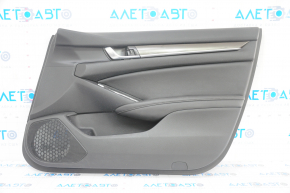 Door trim card front right Honda Accord 18-22 black, armrest and insert leather, scratches
