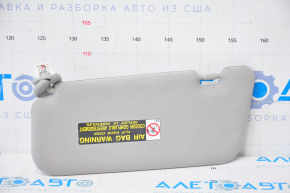 Right visor for Lexus CT200h 11-13, gray, without hook