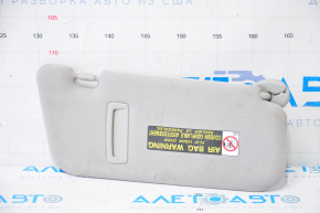 Left visor for Lexus CT200h 11-13, gray, without hook