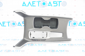 Center console trim cup holders Honda Accord 18-22 type 2, gray, worn