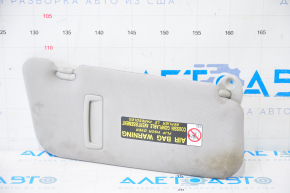 Left visor Lexus CT200h 11-17 gray, without hook, for dry cleaning