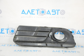Lower grille of the front bumper right Audi Q5 8R 13-17 rest, matt + gloss chrome, under fog lights, type 2, sand, broken fastener