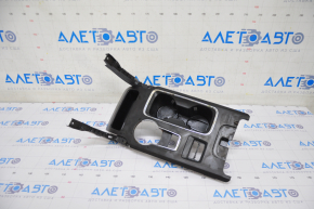 Center console trim with cup holders Ford Fusion mk5 17-20 chrome defect, scratches