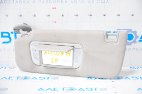 Left visor Toyota Avalon 13-18 gray, without hook, for dry cleaning