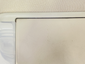 Left visor Toyota Avalon 13-18 gray, without hook, charapins