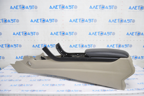 Central console armrest Ford Fusion mk5 17-20 gray, driftwood, under air duct, without air duct and cigarette lighter, scratches