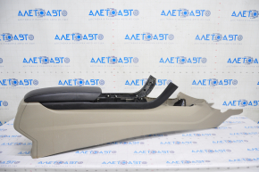 Central console armrest Ford Fusion mk5 17-20 gray, driftwood, under air duct, without air duct and cigarette lighter, scratches