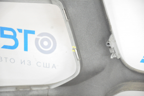 Bare front bumper Audi Q5 8R 13-17 rest, silver, for parking sensors, scratches, pressed, broken fastener