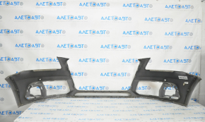 Bare front bumper Audi Q5 8R 13-17 rest, silver, for parking sensors, scratches, pressed, broken fastener