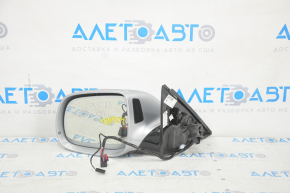 Side mirror left Audi Q5 8R 09-17 15 + 2 pins, BSM, auto-dimming, auto-folding, swivel, heating, silver, scale on mirror element