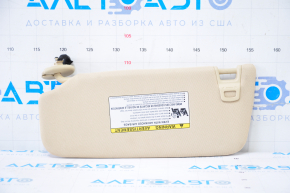 Right visor Toyota Avalon 13-18 beige, without hook, torn
