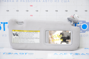 Right visor Lexus Hs250h 10-12 gray, without hook, for dry cleaning, broken chip