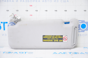 Right visor Lexus Hs250h 10-12 gray, without hook, for dry cleaning, broken chip