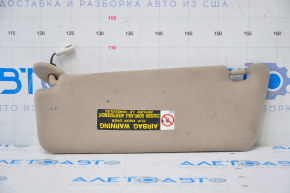 Right visor Lexus ES300 ES330 beige, without hook, dry-cleanable