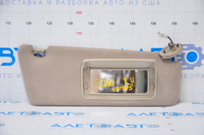Right visor Lexus ES300 ES330 beige, without hook, dry-cleanable