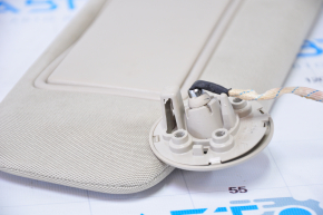 Right visor Cadillac CTS 14 - beige, no hook, broken latch