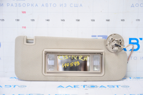 Right visor Cadillac CTS 14 - beige, no hook, broken latch