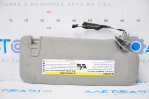 Left visor Cadillac CTS 14 - gray, without hook, for dry cleaning, broken latch