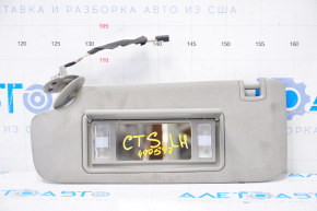 Left visor Cadillac CTS 14 - gray, without hook, for dry cleaning, broken latch
