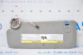 Right visor Cadillac CTS 14 - gray, without hook, dry-cleanable