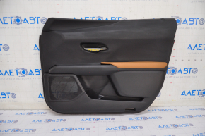 Door trim card front right Lexus UX200 UX250h 19- black, light brown leather, dents