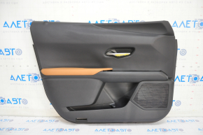 Door trim card front left Lexus UX200 UX250h 19- black, light brown leather, scratches