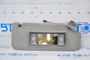 Right visor Cadillac ATS 13 - gray, without hook