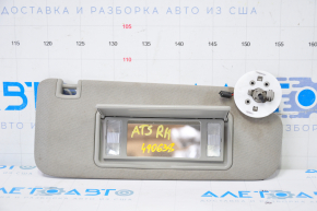 Right visor Cadillac ATS 13 - gray, without hook, dry-cleanable
