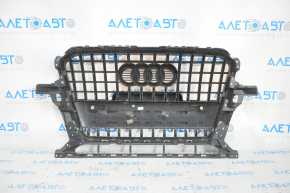 Radiator grill Audi Q5 8R 13-17 rest, for parking sensors, gloss, chrome, sand, peeling paint