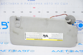 Left visor GMC Terrain 10-17 gray, without hook, for dry cleaning, broken plug