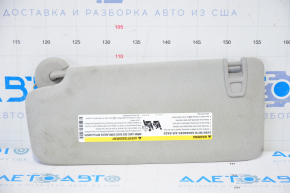 Right visor GMC Terrain 10-17 gray, without hook, for dry cleaning, broken plug