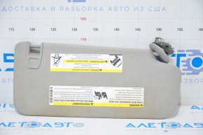 Left visor Buick Encore 13-16 gray, without hook for dry cleaning, missing wiring for lighting