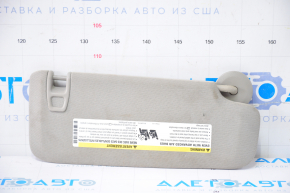 Left visor Cadillac ATS 13 - gray, without hook, for dry cleaning, broken fastening, broken plug