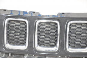 Radiator grill grill Jeep Compass 17- assembled 3 parts, with chrome, sand