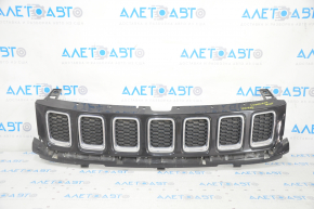 Radiator grill grill Jeep Compass 17- assembled 3 parts, with chrome, sand