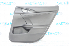 Door trim card rear right Honda Insight 19-22 black, armrest and insert leather