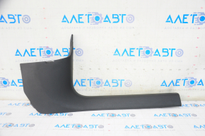 Door sill trim, inner, front, right, Audi A4 B9 17 - black, scratches, broken mount