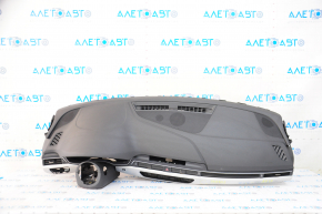 Torpedo front panel with AIRBAG Audi A4 B9 17- black, without projection, with tweeter, scratches