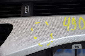 Torpedo front panel with AIRBAG Audi A4 B9 17- black, without projection, with tweeter, scratches