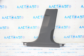 Center pillar trim lower right Audi A4 B9 17 - black, worn