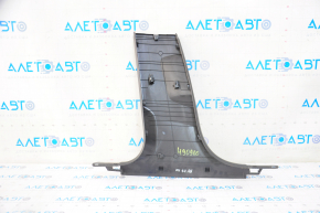 Center pillar trim lower right Audi A4 B9 17 - black, worn