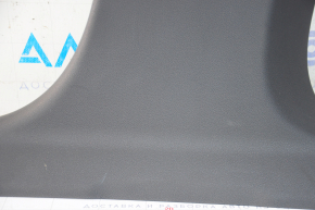 Center pillar trim lower right Audi A4 B9 17 - black, worn